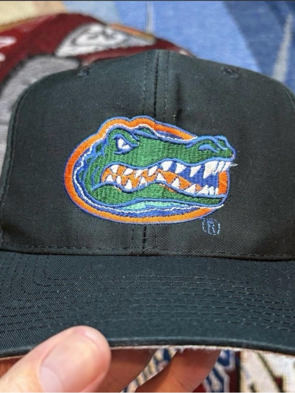 Florida Gators Vintage Logo 7 Twill Hat Black Snapback 90s Adjustable
